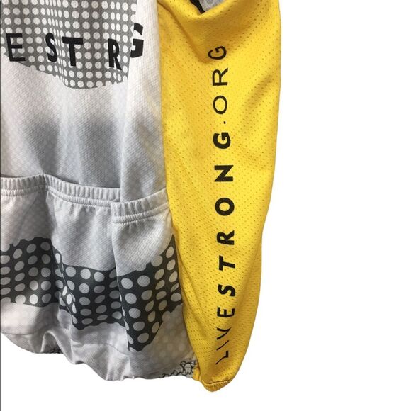 WS933 Women’s Nike LIVESTRONG Swoosh Sleeveless Full Zip Cycling Jersey S - Picture 4 of 5